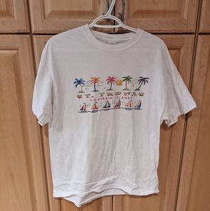 Women's St Thomas White T-shirt Size Large
